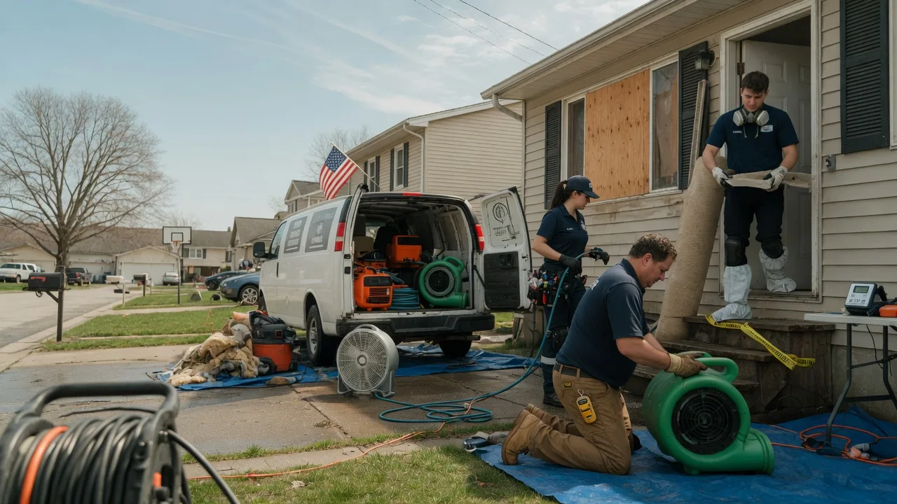 Water Damage Restoration in Mcleansboro, IL near me